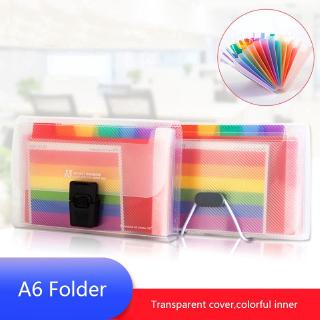 A6 File folder small size Office organizers for bills PP Document organizer File folder Fashinable Colorful