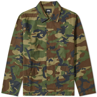 SLUM LTD - STUSSY MILITARY LS SHIRT Camo