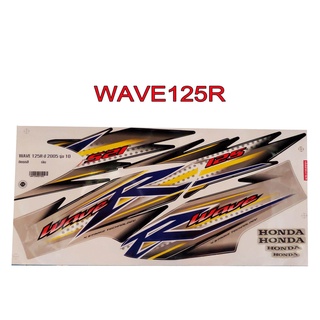 A สติกเกอร์ติดรถมอเตอร์ไซด์ สำหรับ HONDA-W125R ปี2005 สีบรอนด์