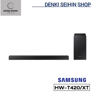 SAMSUNG Soundbar ลำโพงซาวด์บาร์ T420 รุ่น HW-T420/XT ระบบเสียง 2.1ch (150W) HW-T420