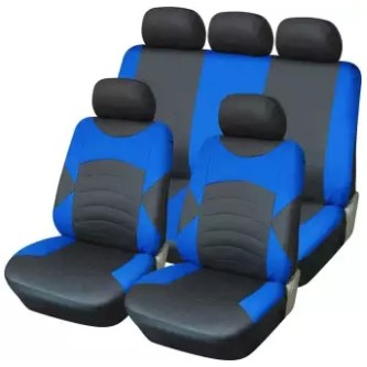 ชุดผ้าหุ้มเบาะรถยนต์แบบสวมทับ  แต่งรถ รุ่น Y33046  (สีน้ำเงิน)