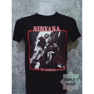 เสื้อยือคอกลม สกรีนลาย NIRVANA (รหัส 63)