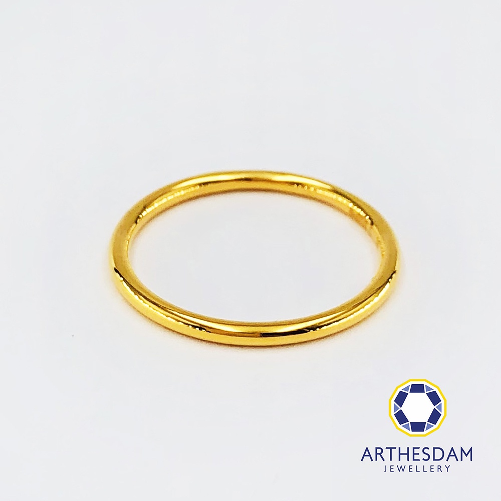 Arthesdam Jewellery 916 Gold Minimalist Thin Ring [แหวน]