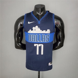 Doncic#เสื้อกีฬาแขนสั้น ลายทีม Lone Ranger Iceberg Edition NBA Jersey ไซซ์ S - XXL 77