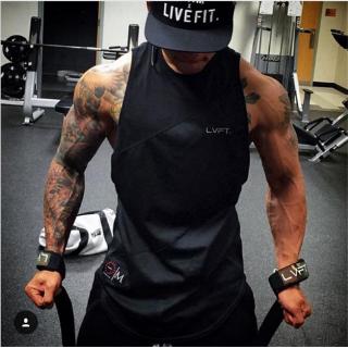 Live FIT เสื้อยืดแขนกุด ระบายอากาศ ทรงหลวม สําหรับออกกําลังกาย