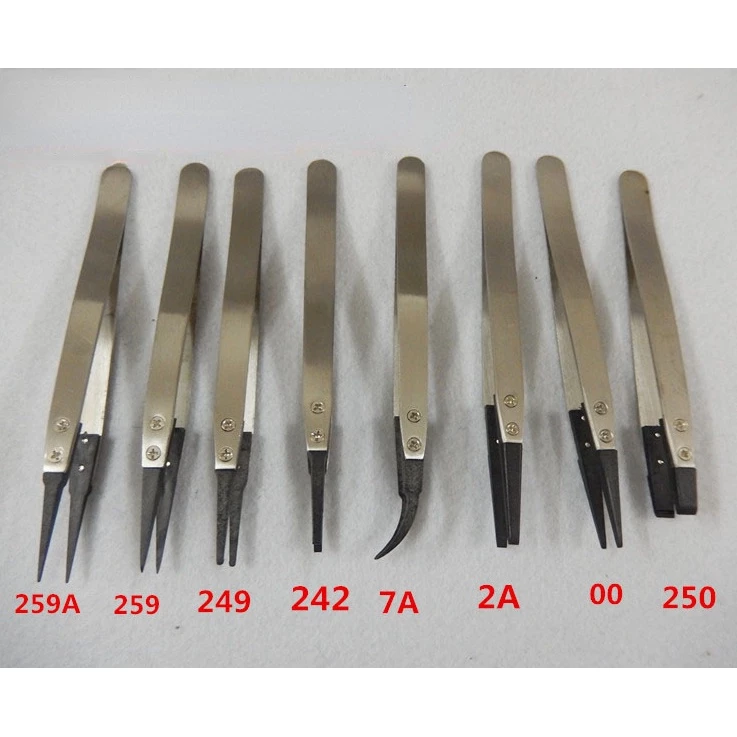 พลาสติกป้องกันไฟฟ้าสถิตย์หัวเปลี่ยนตรงข้อศอกแหนบแหนบสแตนเลส ESD-259A/7A/00/250/249