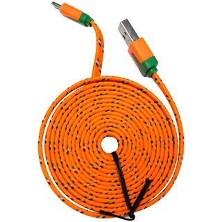 สายชาร์จ สายเสียบ USB ที่ชาร์จ ซัมซุง / สมาร์ทโฟน เฉพาะบางรุ่น 2M - (Orange)