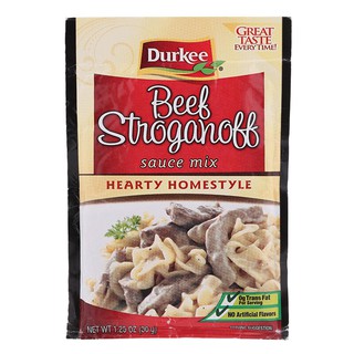 เดอร์กี้ผงทำซอสบีฟสโตรกานอฟ 50กรัม Durky powder making Beef Stroganov sauce 50 grams