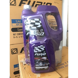 น้ำมันเครื่อง บางจาก ฟูลิโอ Furio F2 10w-30 ดีเซล ขนาด 6 ลิตร แถมฟรี 1 ลิตร