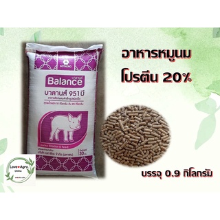 อาหารหมูนม (อาหารหมูอ่อน) อาหารไก่ชน โปรตีน 20% บรรจุ 0.9 กิโลกรัม ใส่ถุงซิปล็อค