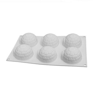 Igloo silicone moulds แม่พิมพ์ซิลิโคน 6 ช่อง ลายบ้านน้ำแข็ง (คละสี) By สุวภัทร  SWP Shop