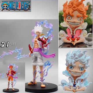 โมเดลฟิกเกอร์ PVC อนิเมะ One Piece Luffy Gear 5 12 ซม. ของเล่นสะสม สําหรับเด็ก