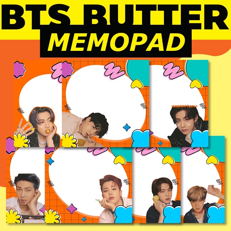 กระดาษโน๊ต BTS Butter Permission to dance 60แผ่น