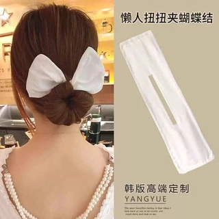 Bun Hair Tie พิมพ์ผ้า Twister คลิปผม Bun เชือกผม Twist Bun เครื่องมืออุปกรณ์เสริมผม