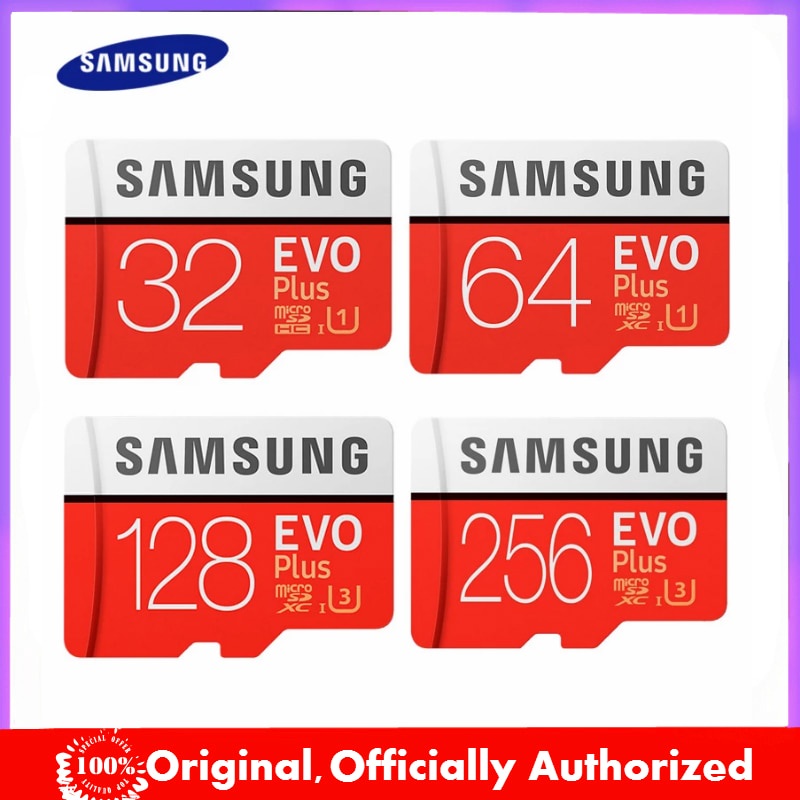 SAMSUNG EVO+ Memory Cards 64GB EVO plus U3 128GB 256GB Class10 Micro SD Card 32GB 16G TF Card