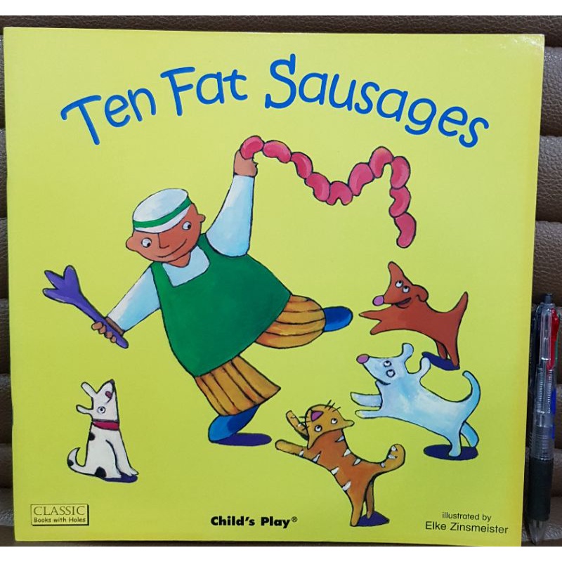 Ten Fat Sausages classic books with holes by Child's Play