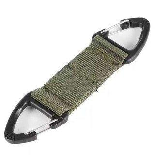 Key Hook พวงกุญแจ ถอดCN   Molle Webbing  สายรัด Carabiner  ห่วงเข็มขัดนิรภัย Clasp เข็ดกลัด   3  สี ตัวล็อค