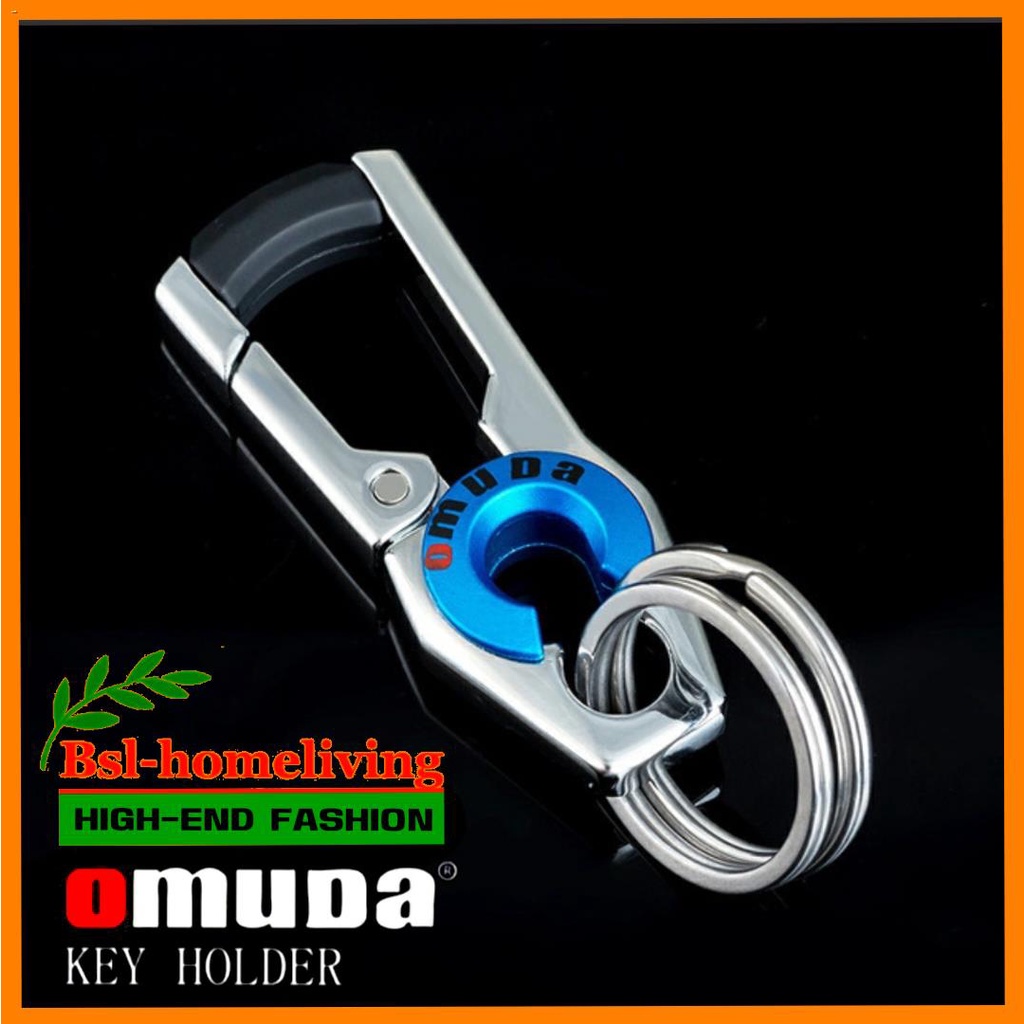 ◑✳OMUDA พวงกุญแจรถยนต์ พวงกุญแจแฟชั่น, พวงกุญแจสแตนเลส 1 ชิ้น รุ่น OMUDA3748