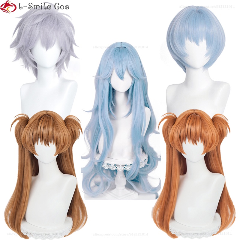Misscoo วิกผมคอสเพลย์อนิเมะ Asuka Langley Soryu Rei Ayanami Kaworu Nagisa EVA ทนความร้อน