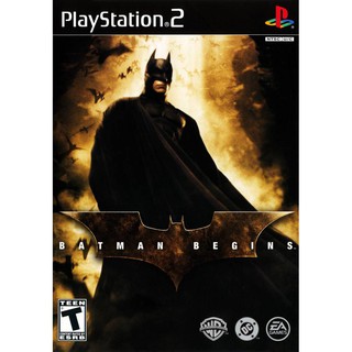 Batman Begins ps2 แผ่นไรท์ เกมps2 แผ่นเกมps2 แบทแมน play2 batman ps2