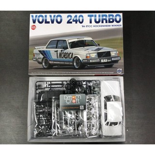 NuNu 1/24 VOLVO 240 TURBO 1986 ETCC HOCKENHEIM WINNER (โมเดลรถยนต์ Model DreamCraft)