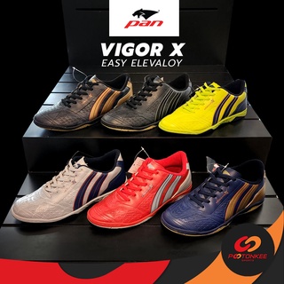 Pootonkee Sports PAN Vigor X Easy Elvaloy (PF-14AF) รองเท้าฟุตซอลแพน ลิขสิทธิ์แท้ มี 2สี ไซส์ 39-45