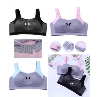 สปอร์ตบรา ออกกำลังกาย ใส่ง่ายแบบสปอร์ตบราตะขอหลัง b012พร้อมส่ง สินค้าตรงปก100%