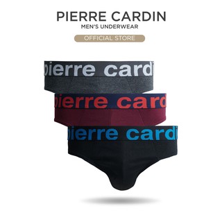 (S-2XL) ชุดชั้นใน Pierre Cardin Cotton Mini Brief - คละสี (3…