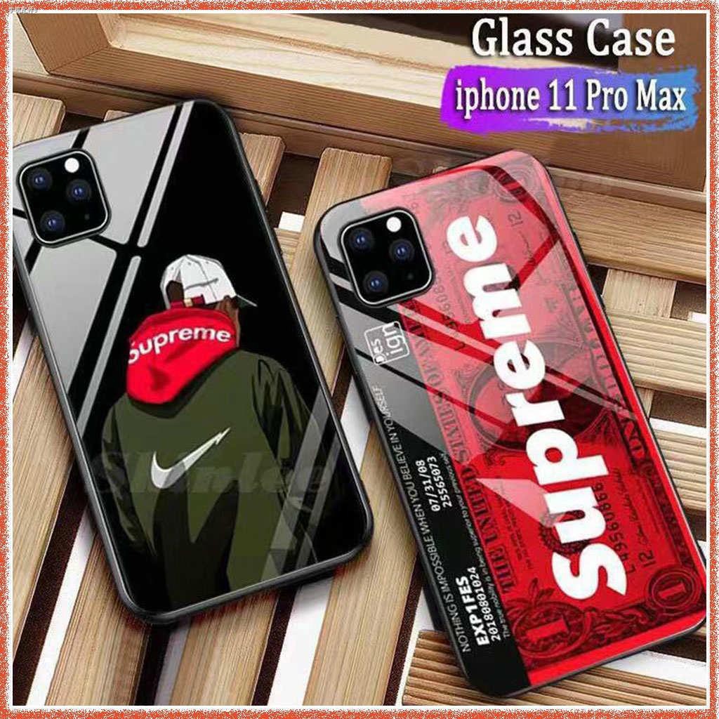 readystock 🔥 Superme Glass เคส iPhone 12 Mini SE 2020 11 Pro Max X XS XR 7 8 6 6s Plus Apple i6plus iPhone11 SE2 SUP Ca