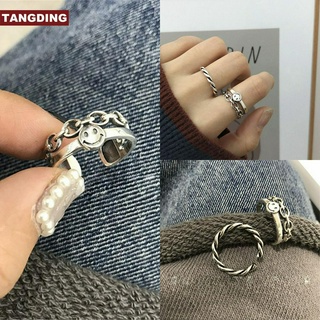 【COD Tangding】เครื่องประดับแหวนสไตล์เกาหลี 2 ชิ้น / ชุด