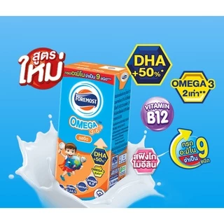 Exp: 01/12/26 [ส่งฟรี x3ลัง] โฟร์โมสต์ โอเมก้า 369 Foremost Omega UHT ขนาด 180 มล. รสจืด (3 ลัง) รวม 108 กล่อง
