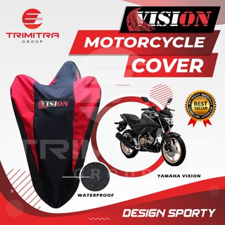 ผ้าคลุมรถจักรยานยนต์ กันน้ํา สีพื้น สําหรับ Yamaha VIXION