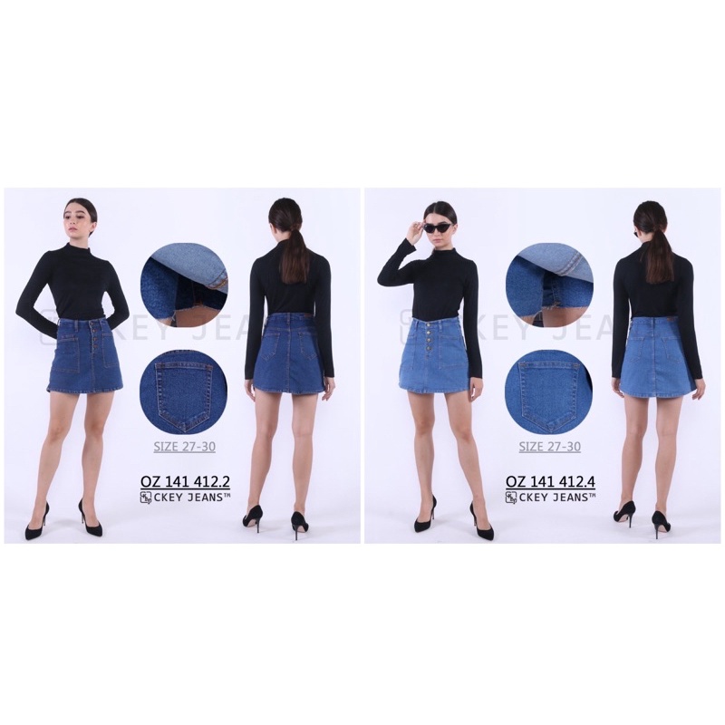 CJ FASHION - SKIRT CKEY JEANS OZ141412.2/4 SIZE 27-30 / PREMIUM SKORT