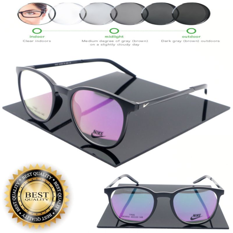 กรอบแว่นตาสปอร์ตแฟชั่นทรงโค้งมนของ Nike