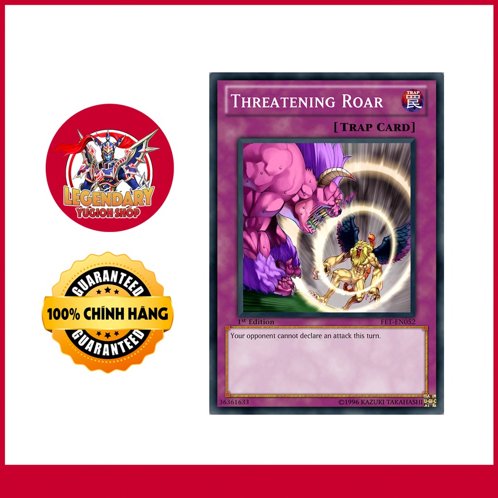 [EN-JP][การ์ด Yugioh ของแท้] Threatening Roar