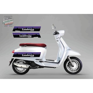 สติ๊กเกอร์ แปะข้าง Lambretta 1 ชุด