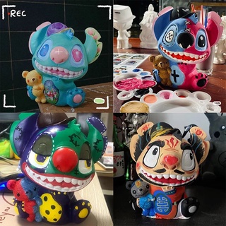 กระปุกออมสินไวนิล รูปการ์ตูน Stitch ขนาดใหญ่ แฮนด์เมด diy ของเล่นเสริมการเรียนรู้ สําหรับเด็ก