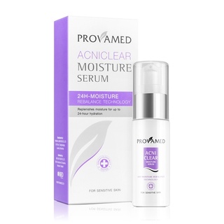 Provamed Acniclear Moisture Serum โปรวาเมด เซรั่ม สำหรับคนเป็น สิว ผิวลอก แห้งเป็นขุย ขนาด 30 กรัม 17340