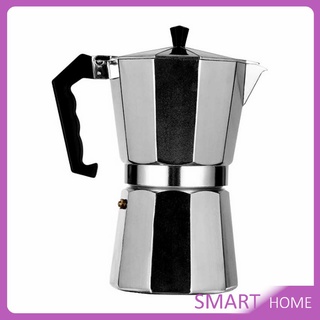 [A694] หม้อต้มกาแฟแบบแรงดัน หม้ออลูมิเนียมเอสเพรสโซ่ กาต้มกาแฟสด Aluminum espresso pot