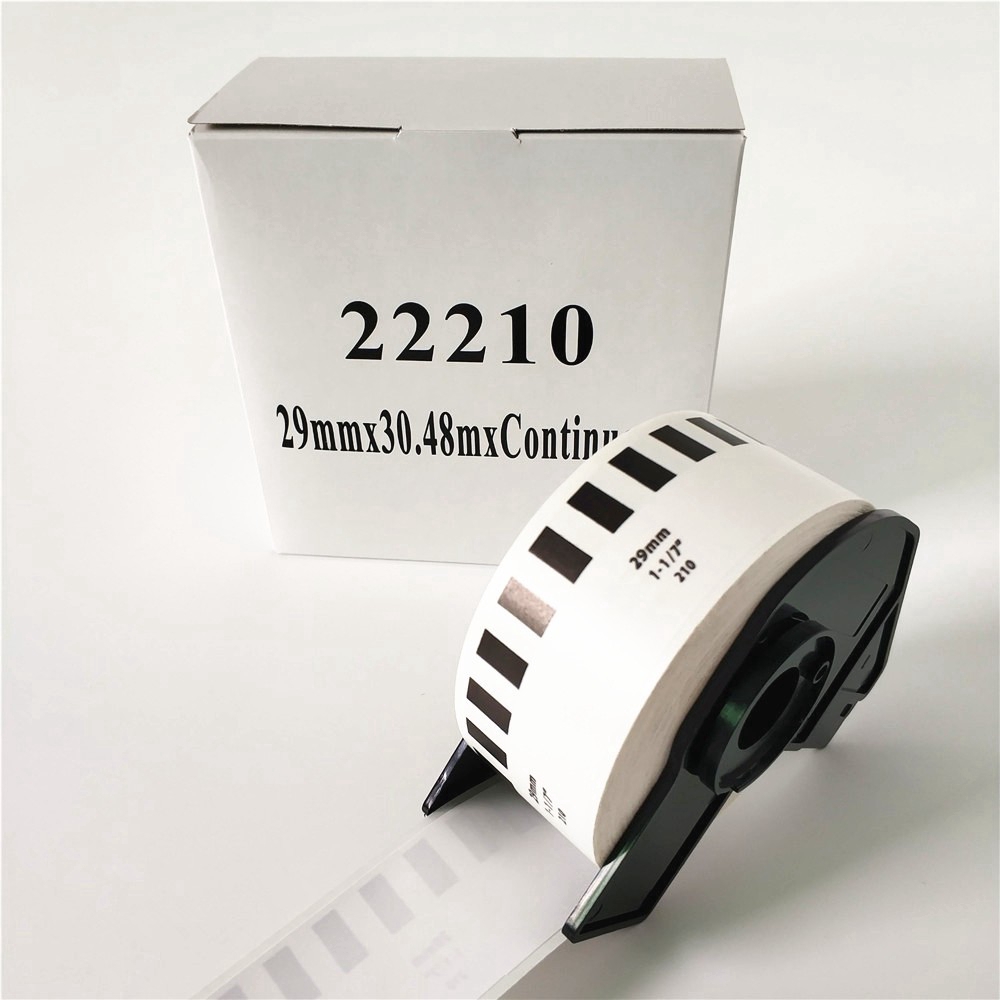 6 x Rolls Brother DK 22210 DK-22210 ใช้งานร่วมกับป้ายต่อเนื่องสําหรับ DYMO LabelWriter 4XL 450 Turbo