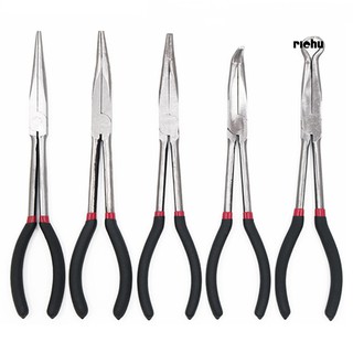 ฮาร์ดแวร์❤11inch Extra Long Nose Pliers O-shape Straight 25/45/90 Degree Bent Tip Tool