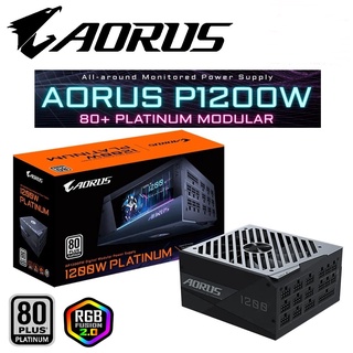 POWER SUPPLY (อุปกรณ์จ่ายไฟ) GIGABYTE AORUS 1200W (80+ PLATINUM) (AP1200PM) รับประกัน 10 ปี