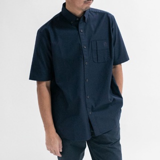 TAKEO KIUCHI เสื้อเชิ้ตแขนสั้น AMERICAN OXFORD SHORT SLEEVE OVERSIZE SHIRT