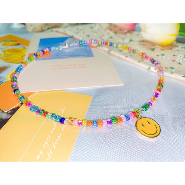 สร้อยจี้หน้ายิ้ม handmade สร้อยแฟชั่น สร้อยหน้ายิ้ม