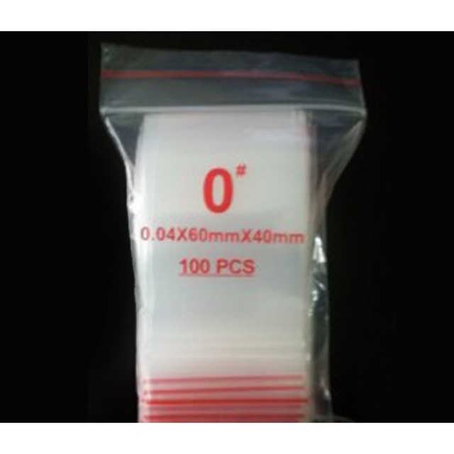 บรรจุุภัณฑ์ 100 ใบ สวย เลขที่. 0 กระเป๋าซิบ