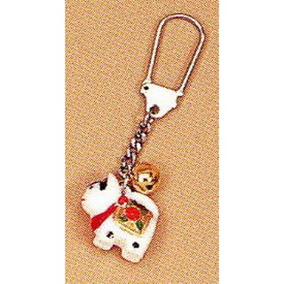 Keychain F204 พวงกุญแจรูปสุนัข ( ขนาด 2 CM. ) เครื่องรางสำหรับการคลอดบุตร