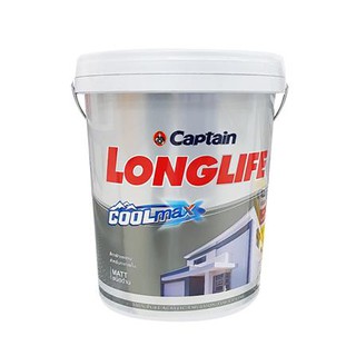 สีน้ำทาฝ้า CAPTAIN LONGLIFE COOLMAX เบอร์ L0100 5 แกลลอน SKU: 1027696