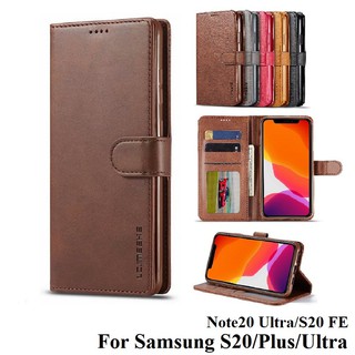 เคสโทรศัพท์หนังฝาพับพร้อมช่องใส่บัตรสําหรับ Samsung Galaxy Note 20 Note 20 Ultra S20 Plus Fe S20 Ultra A51 Note10 Lite S10 Plus S10 Lite