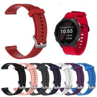 สายนาฬิกาข้อมือซิลิโคนสําหรับ Garmin Forerunner 245 245 M 20 มม .