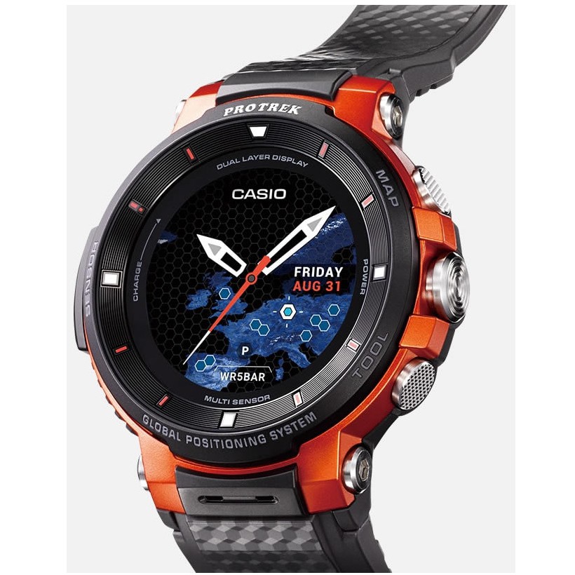 Casio Pro Trek Smart WSD-F30 ProTrek สมาร์ทวอทช์ดีไซน์แกร่ง มาพร้อม Wear OS ของ Google ประกัน 1 ปี